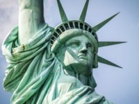 Close up of Statue of Liberty in New York, USA