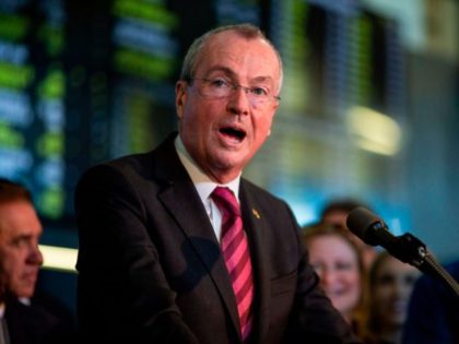 New Jersey Gov. Phil Murphy speaks on June 14, 2018 before placing a bet at the Monmouth Park Sports Book on the first day of legal sports betting in Monmouth Park in Oceanport, New Jersey. - New Jersey Gov. Phil Murphy on June 11, 2018 signed a law that authorized …