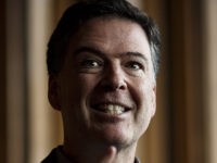 BERLIN, GERMANY - JUNE 19: Former FBI Director James Comey talks backstage before a panel discussion about his book "A Higher Loyalty" on June 19, 2018 in Berlin, Germany. Comey is in Berlin at the invitation of the American Academy in Berlin. (Photo by Carsten Koall/Getty Images)