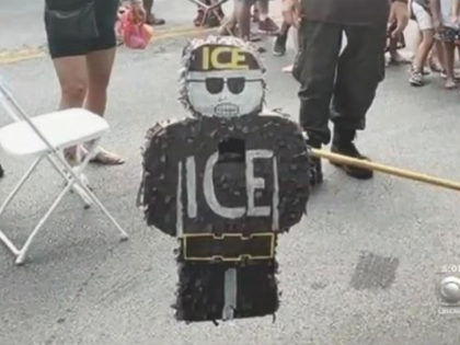 ICE agent piñata
