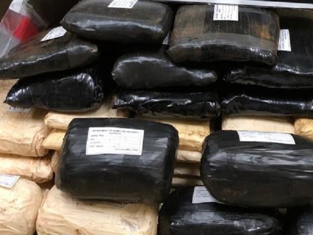 Border Patrol agents seized $2.2 million at an immigration checkpoint near Hebbronville, T