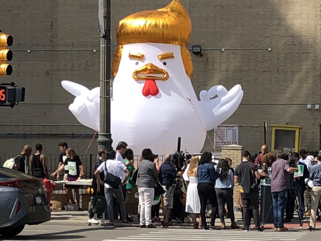Trump chicken (Matthew Perdie / Breitbart News)