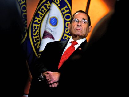House Judiciary Committee US Representative Jerry Nadler looks on during a press conferenc