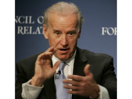 Sen. Joseph Biden, D-Del., answers a question after he addressed the Council on Foreign Relations, in New York in this Nov. 21, 2005 file photo. Biden, part of the pack of a half dozen or more Democrats who hope to break through the hype about front runners Sen. Hillary Rodham …