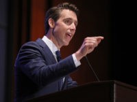 WASHINGTON, DC - JUNE 27: Sen. Josh Hawley (R-MO) addresses the Faith and Freedom Coalition's Road to Majority Policy Conference at the U.S. Capitol Visitor's Center Auditorium June 27, 2019 in Washington, DC. Created as a bridge between conservative Tea Party movement and evangelical voters, the Faith and Freedom Coalition …