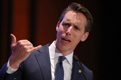 WASHINGTON, DC - JUNE 27: Sen. Josh Hawley (R-MO) addresses the Faith and Freedom Coalition's Road to Majority Policy Conference at the U.S. Capitol Visitor's Center Auditorium June 27, 2019 in Washington, DC. Created as a bridge between conservative Tea Party movement and evangelical voters, the Faith and Freedom Coalition …
