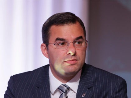 U.S. Rep. Justin Amash, R-Mich., is seen during a congressional panel at the 2016 Mackinac