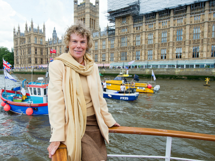 LONDON, ENGLAND - JUNE 15: Kate Hoey shows her support for the 'Leave' campaign for the up