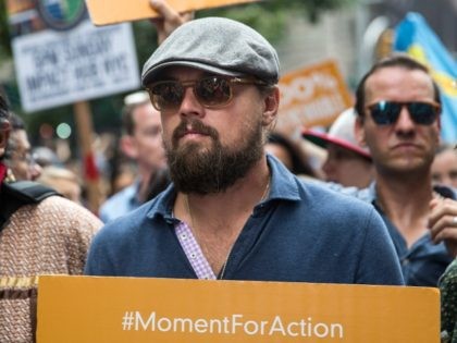 NEW YORK, NY - SEPTEMBER 21: Actor Leonardo DiCaprio participates in the People's Climate March on September 21, 2014 in New York City. The march, which calls for drastic political and economic changes to slow global warming, has been organized by a coalition of unions, activists, politicians and scientists. (Photo …