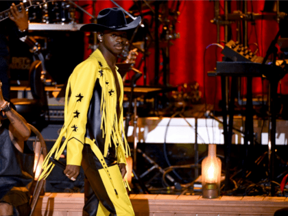 LOS ANGELES, CALIFORNIA - JUNE 23: Lil Nas X performs onstage at the 2019 BET Awards on June 23, 2019 in Los Angeles, California. (Photo by Kevin Winter/Getty Images)