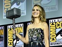SAN DIEGO, CALIFORNIA - JULY 20: Natalie Portman of Marvel Studios' 'Thor: Love and Thunder' at the San Diego Comic-Con International 2019 Marvel Studios Panel in Hall H on July 20, 2019 in San Diego, California. (Photo by Alberto E. Rodriguez/Getty Images for Disney)