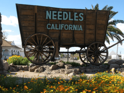 City sign of Needles, California.