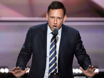 PayPal co-founder Peter Thiel speaks on the last day of the Republican National Convention on July 21, 2016, in Cleveland, Ohio. / AFP / JIM WATSON (Photo credit should read JIM WATSON/AFP/Getty Images)