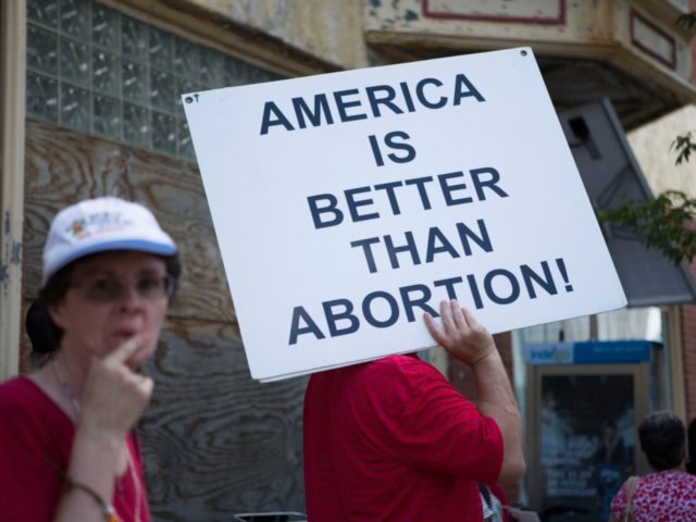 PHILADELPHIA, PA - JULY 23: The Pro-Life Coalition of Pennsylvania holds a "Mercy Witness For Life" rally on July 23, 2016 outside of the former site of Dr. Kermit Gosnell's closed abortion clinic in Philadelphia, Pennsylvania. Three years ago, Dr. Gosnell was convicted of the first-degree murder of three infants, …
