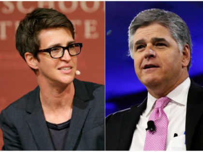 This combination photo shows MSNBC television anchor Rachel Maddow, host of "The Rachel Ma