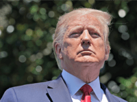 WASHINGTON, DC - JULY 15: U.S. President Donald Trump tours his 'Made In America' product showcase at the White House July 15, 2019 in Washington, DC. Trump talked with American business owners during the 3rd annual showcase, one day after tweeting that four Democratic congresswomen of color should “go back” …
