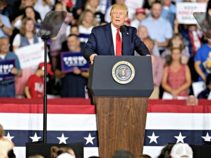 President Donald Trump speaks at a campaign rally in Greenville, N.C., Wednesday, July 17, 2019. (AP Photo/Gerry Broome)