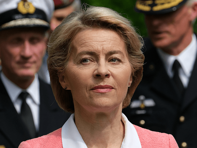 SCHWIELOWSEE, GERMANY - MAY 21: German Defense Minister Ursula von der Leyen tours a memor