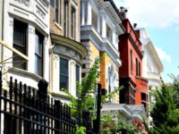 WASHINGTON, DC - JULY 2: Kalorama Triangle boosts historic row houses along Columbia Road NW that are photographed July 02, 2017 in Washington, DC. Kalorama Triangle is a residential enclave of Adams Morgan located in Northwest Washington bounded by three major thoroughfares: Connecticut Avenue, Calvert Street, and Columbia Road. (Photo …