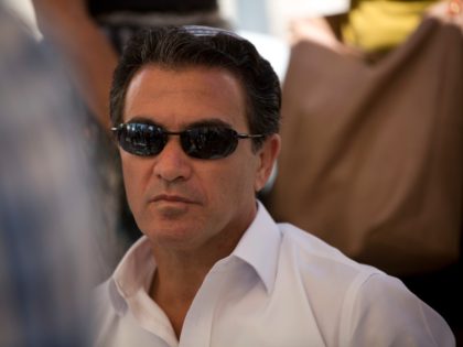 In this Sunday, July 3, 2016. photo, Yossi Cohen, director of Mossad, Israel's state intelligence agency, attends the funeral of Miki Mark who was killed in an shooting attack in the West Bank Friday, in Jerusalem. Mark was killed by Palestinian gunman while driving his family near Hebron. His wife …