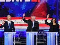 Democratic presidential hopefuls (L-R) Mayor of South Bend, Indiana Pete Buttigieg, Former US Vice President Joseph R. Biden, US Senator for Vermont Bernie Sanders, US Senator for California Kamala Harris and US Senator for New York Kirsten Gillibrand participate to the second Democratic primary debate of the 2020 presidential campaign …