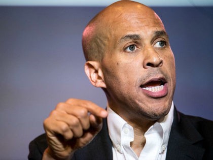 Democratic presidential candidate, Sen. Cory Booker (D-NJ) speaks to the crowd during the 2019 South Carolina Democratic Party State Convention on June 22, 2019 in Columbia, South Carolina. Democratic presidential hopefuls are converging on South Carolina this weekend for a host of events where the candidates can directly address an …