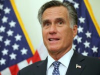 WASHINGTON, DC - MAY 08: Sen. Mitt Romney (R-UT) talks about the proposed Tobacco To 21 legislation during a news conference at the U.S. Capitol May 08, 2019 in Washington, DC. The legislation would raise the age to 21 for anyone to buy tobacco and e-cigarette products across the country. …