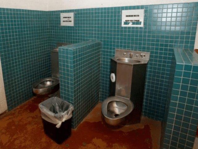 This picture of a migrant facility toilet-drinking-fountain unit is taken from a 2016 Ariz