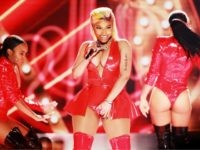 LOS ANGELES, CA - JUNE 24: Nicki Minaj performs onstage at the 2018 BET Awards at Microsoft Theater on June 24, 2018 in Los Angeles, California. (Photo by Leon Bennett/Getty Images)