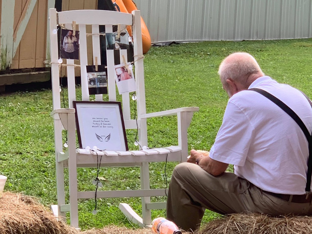 Pawpaw sat and ate with mawmaw today at my wedding