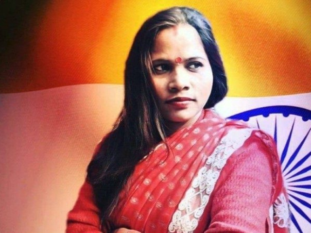 New Delhi: Sunita Singh Gaur, leader of the Bharatiya Janata Party Mahila Morcha in Uttar