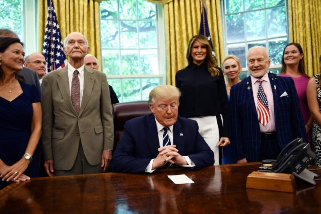Trump pits Apollo 11 astronauts against NASA chief