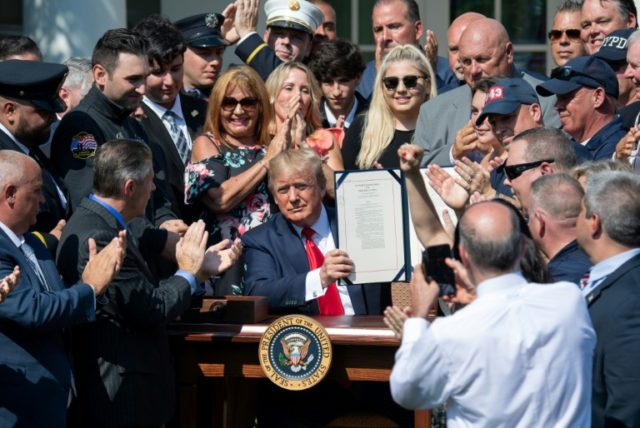 Trump touts Ground Zero experience in 9/11 compensation bill signing