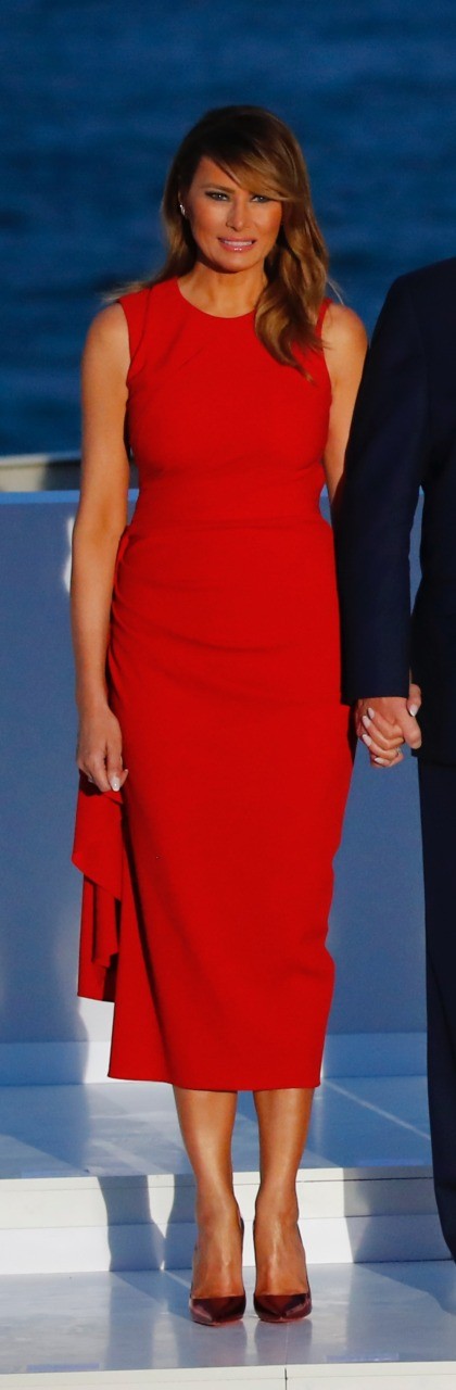 Fashion Notes: Melania Trump is French Riviera Ready in Calvin Klein ...