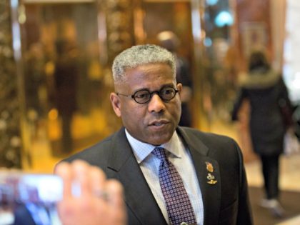 NEW YORK, NY - DECEMBER 5: Former U.S. Rep. Allen West talks to the media after meeting with Vice President-elect Mike Pence at Trump Tower on December 5, 2016 in New York City. President-elect Donald Trump has been holding daily meetings at the luxury high rise that bears his name …