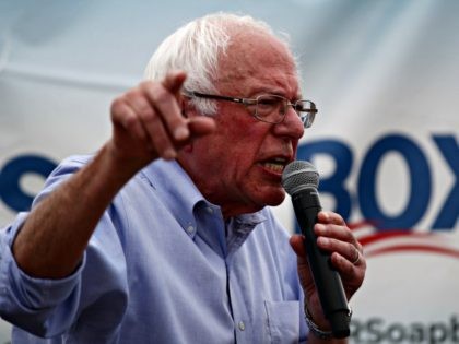 DES MOINES, IOWA - AUGUST 11: Democratic presidential candidate U.S. Sen. Bernie Sanders (