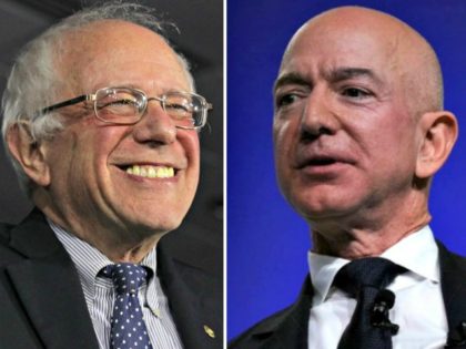 Bernie Sanders, Jeff Bezos