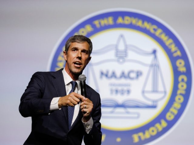 Democratic presidential candidate, former Rep. Beto O'Rourke (D-TX) participates in a Presidential Candidates Forum at the NAACP 110th National Convention on July 24, 2019 in Detroit, Michigan. The theme of this years Convention is, When We Fight, We Win. (Photo by Bill Pugliano/Getty Images)