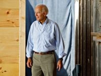 Democratic presidential candidate former Vice President Joe Biden arrives to speak at a community event, Tuesday, Aug. 20, 2019, in Prole, Iowa. (AP Photo/Charlie Neibergall)
