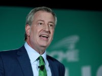 LAS VEGAS, NEVADA - AUGUST 03: Democratic presidential candidate and New York City Mayor Bill de Blasio speaks during the 2020 Public Service Forum hosted by the American Federation of State, County and Municipal Employees (AFSCME) at UNLV on August 3, 2019 in Las Vegas, Nevada. Nineteen of the 24 …