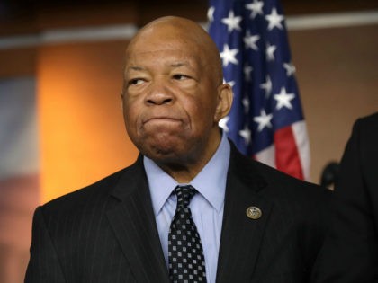 House Oversight and Government Reform Committee ranking member Rep. Elijah Cummings (D-MD) speaks during a news conference at the U.S. Capitol May 17, 2017 in Washington, DC. House Democrats have introduced legislation to create an outside, independent commission to investigate possible connections between President Donald Trump and Russian officials. If …