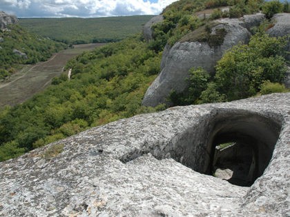Eski-Kermen cave town in Crimea.