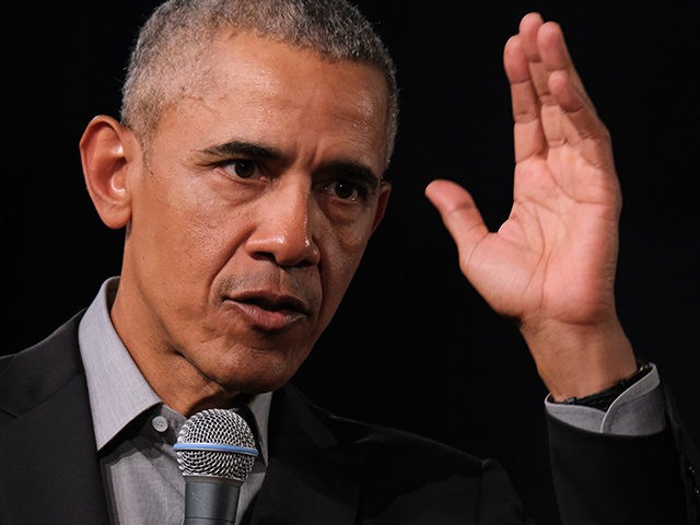 BERLIN, GERMANY - APRIL 06: Former U.S. President Barack Obama speaks to young leaders fro