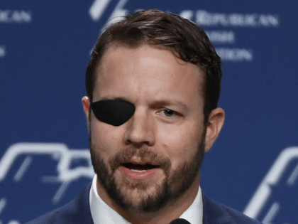 U.S. Rep. Dan Crenshaw (R-TX) speaks at the Republican Jewish Coalition's annual leadership meeting at The Venetian Las Vegas after appearances by U.S. President Donald Trump and Vice President Mike Pence on April 6, 2019 in Las Vegas, Nevada. Trump has cited his moving of the U.S. embassy in Israel …
