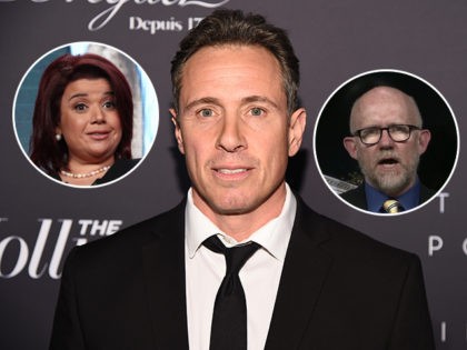 (INSETS: CNN's Ana Navarro, Rick Wilson) NEW YORK, NEW YORK - APRIL 11: Christopher Cuomo attends the The Hollywood Reporter's 9th Annual Most Powerful People In Media at The Pool on April 11, 2019 in New York City. (Photo by Theo Wargo/Getty Images for THR)