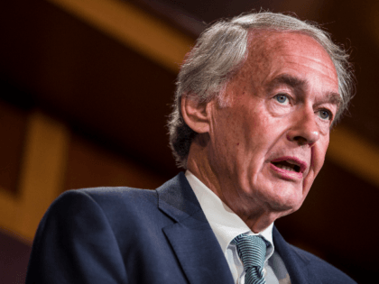 Sen. Ed Markey (D-MA) speaks during a news conference discussing the EPA's new affordable clean energy rule on June 19, 2019 in Washington, DC. The Environmental Protection Agency issued a new carbon emissions rule that replaces the Obama-era Clean Power Plan. (Photo by Zach Gibson/Getty Images)