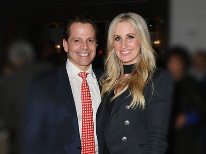 NEW YORK, NEW YORK - MAY 28: Anthony Scaramucci and Deidre Ball attend the "Pavarotti" New