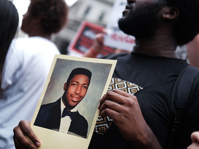 NEW YORK, NEW YORK - JULY 17: People participate in a protest to mark the five year anniversary of the death of Eric Garner during a confrontation with a police officer in the borough of Staten Island on July 17, 2019 in New York City. Yesterday it was announced that …