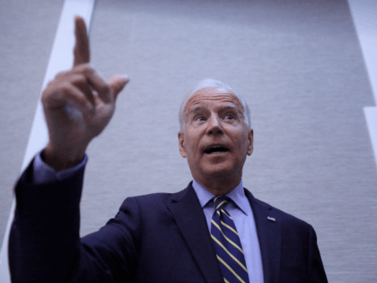 Democratic presidential candidate, former Vice President Joe Biden speaks after exiting the stage at the Iowa Federation Labor Convention on August 21, 2019 in Altoona, Iowa. Candidates had 10 minutes each to address union members during the convention. The 2020 Democratic presidential Iowa caucuses will take place on Monday, February …