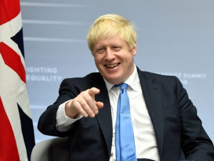 BIARRITZ, FRANCE - AUGUST 26: British Prime Minister Boris Johnson meets with Japanese Pri